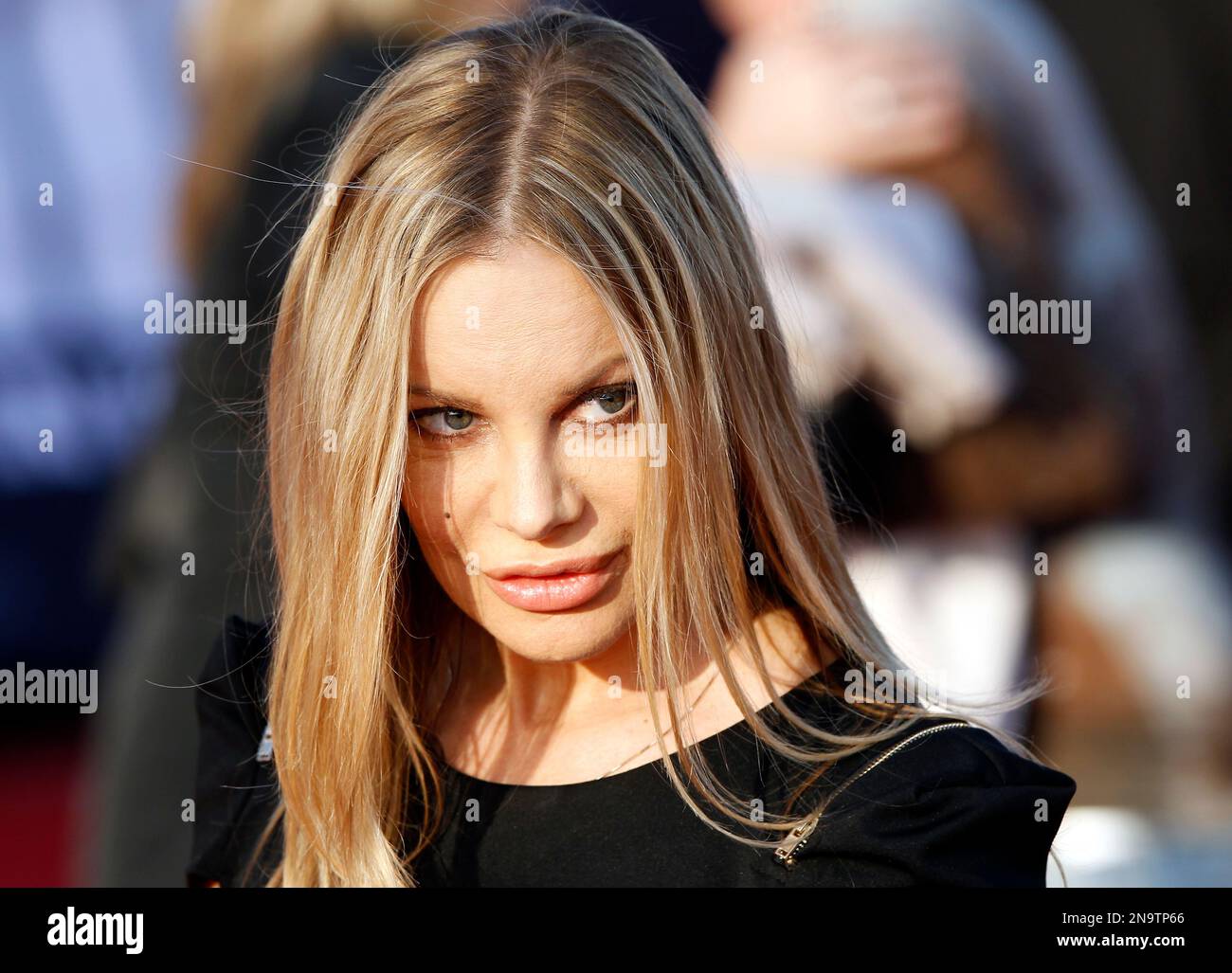 German actress Xenia Seeberg poses as she arrives for the German