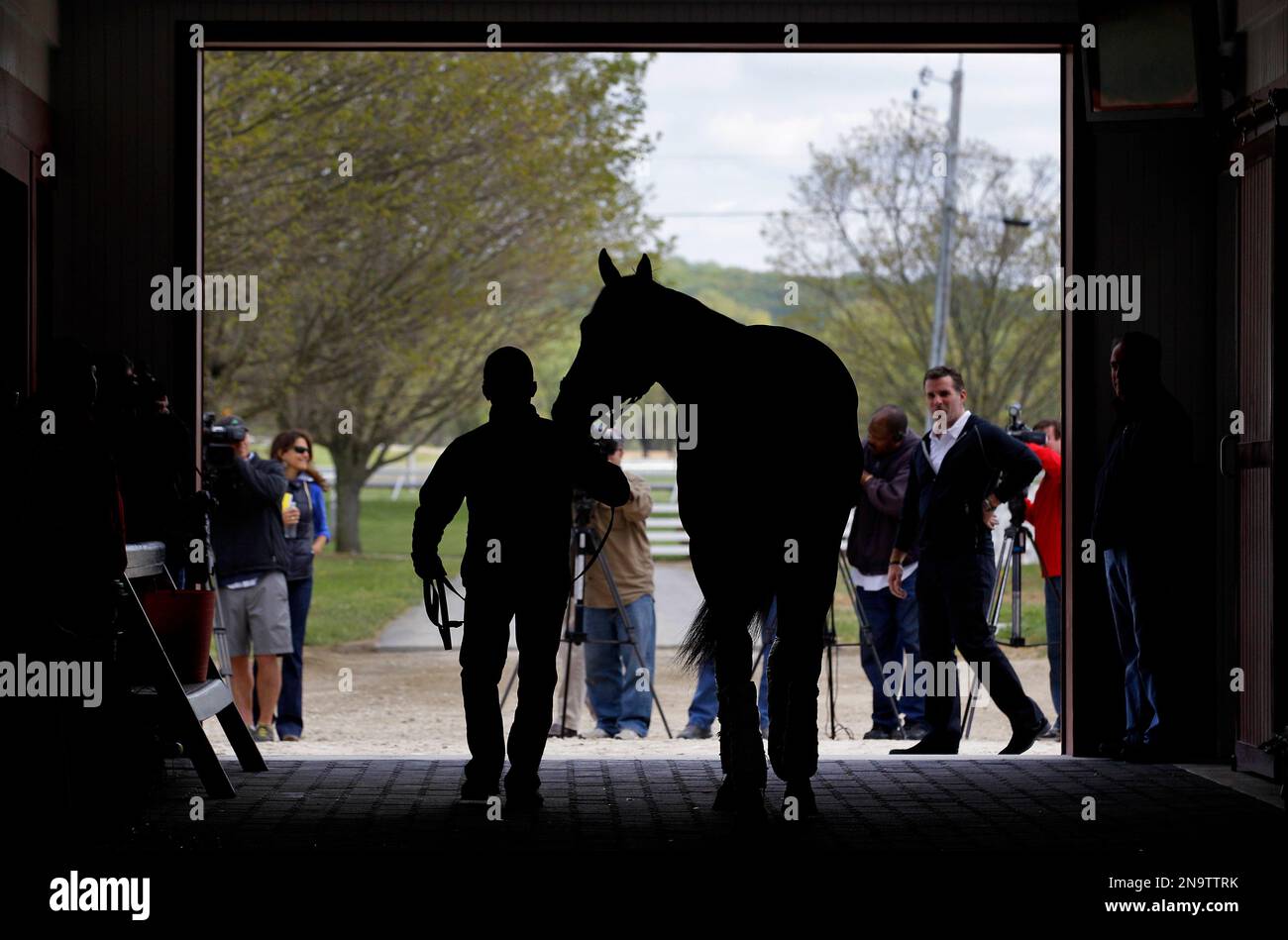 In this April 27 2012 photo exercise rider Dimitri Dimitropoulos