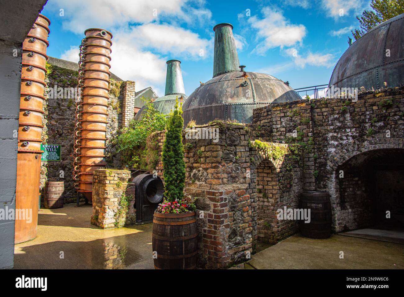 Kilbeggan Distillery, Kilbeggan, County Westmeath, Ireland, Stock Photo