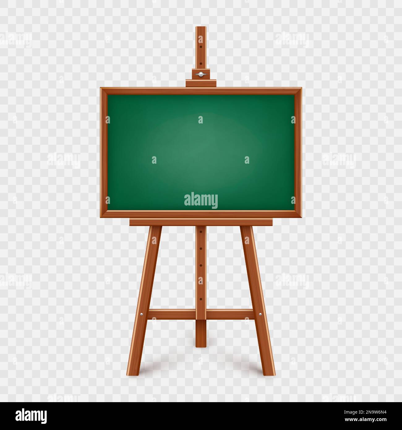 Realistic various chalkboards in a wooden frame. Green restaurant menu  board. School blackboard, writing surface for text or drawing. Blank Stock  Vector Image & Art - Alamy