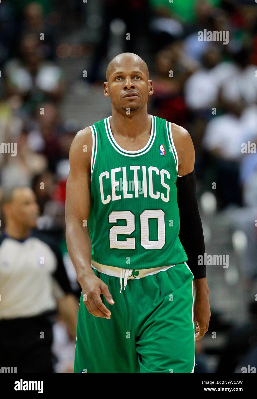 Boston Celtics shooting guard Ray Allen (20) is shown against the