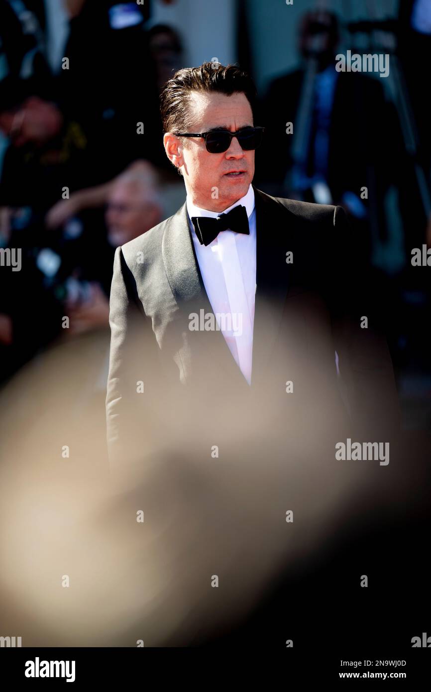 Il cast di 'The Banshees of Inisherin' sul Red Carpet di Venezia 79, La Biennale di Venezia 2022, Lido di Venezia, Italia Stock Photo