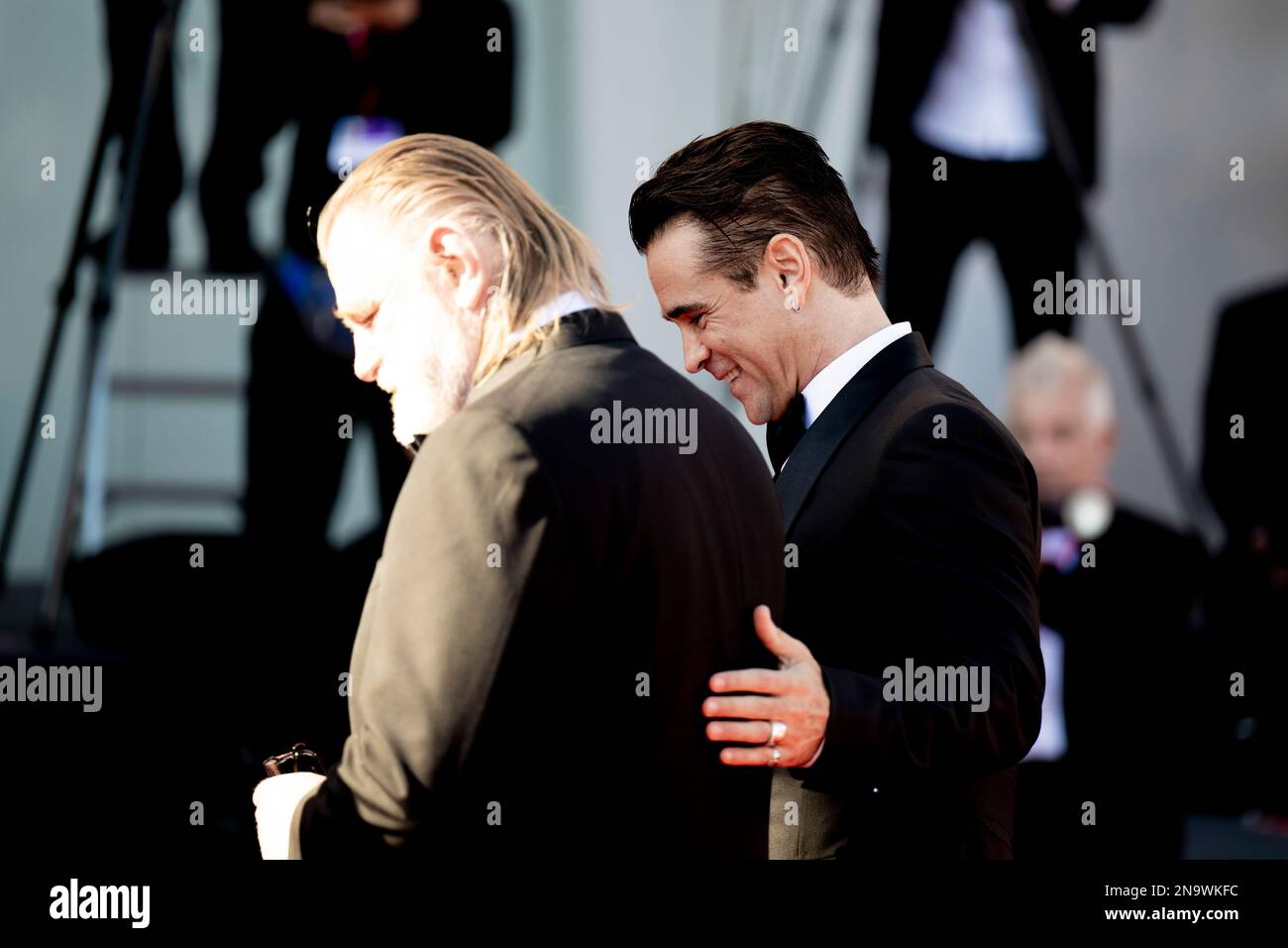 Il cast di 'The Banshees of Inisherin' sul Red Carpet di Venezia 79, La Biennale di Venezia 2022, Lido di Venezia, Italia Stock Photo