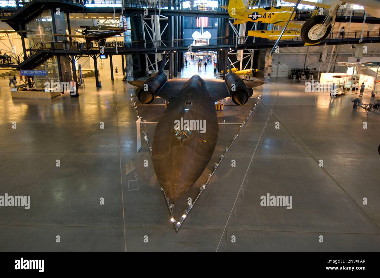 Lockheed Sr 71 Blackbird In A Hangar At The National Air And Space