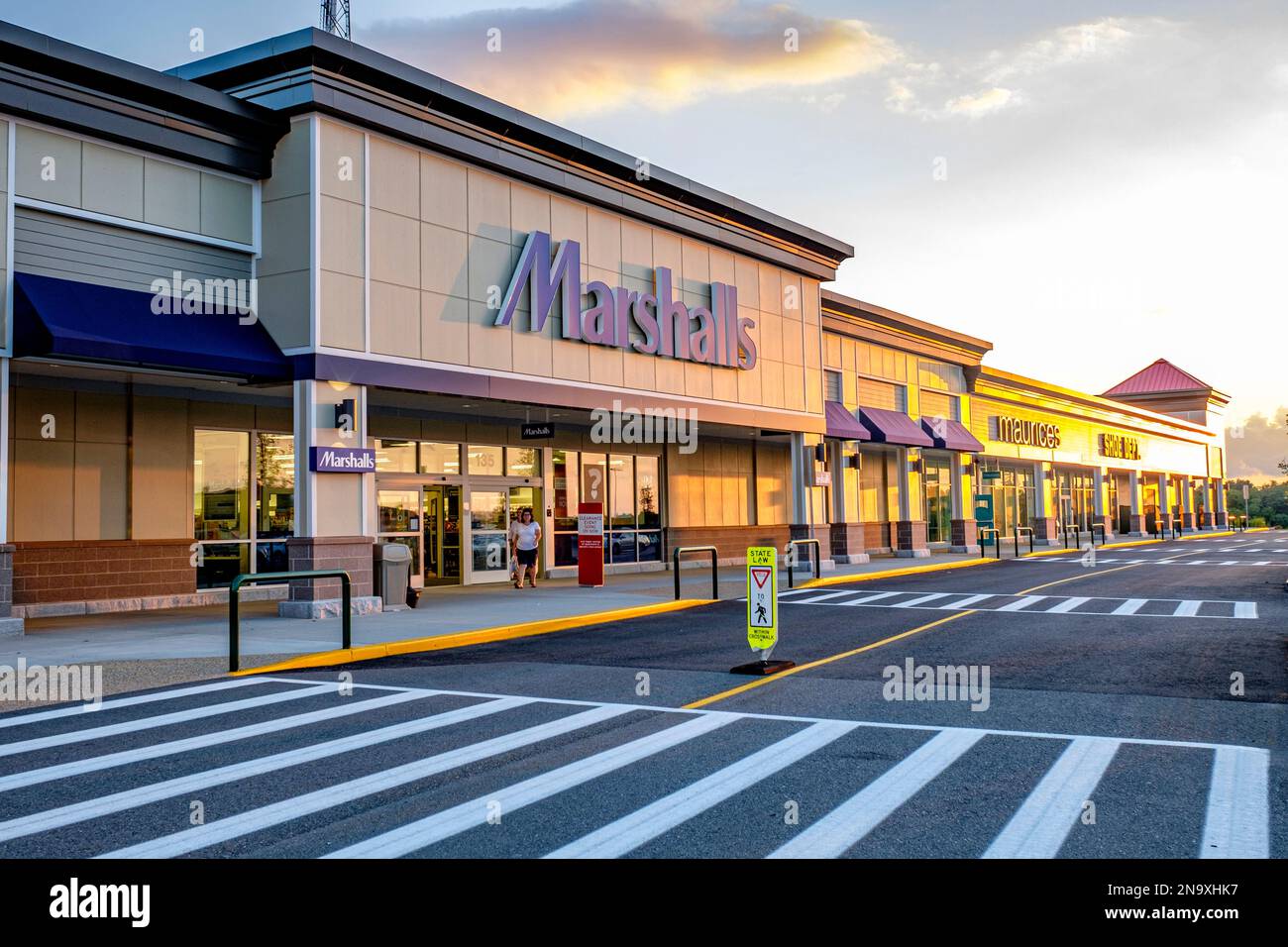Market Basket store in the North Quabbin Commons in Athol, MA Stock