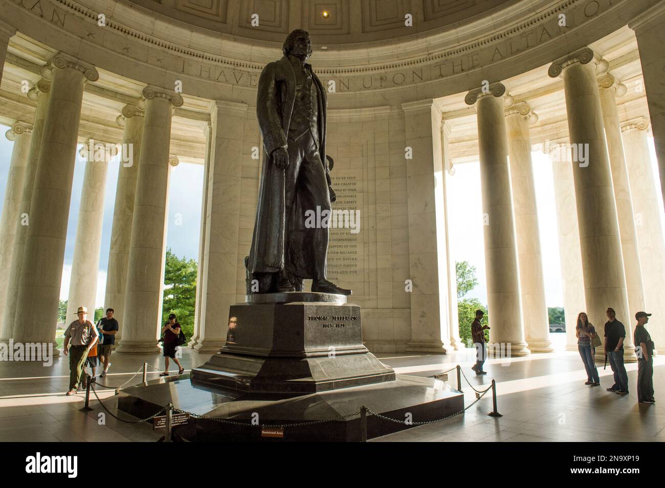 Jefferson Memorial in District of Columbia, Washington, USA; Washington, District of Columbia, United States of America Stock Photo