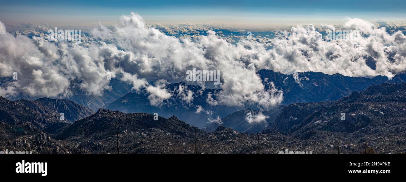 9000 ft View from Mt. Lemmon, Santa Catalina Mountains, Arizona Stock Photo