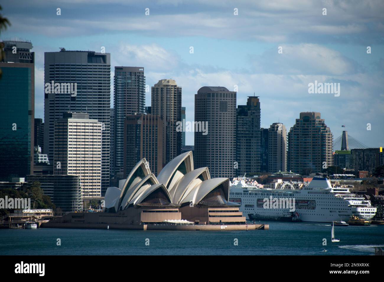 The Sydney Opera House in Sydney, Australia; Sydney, New South Wales, Australia Stock Photo