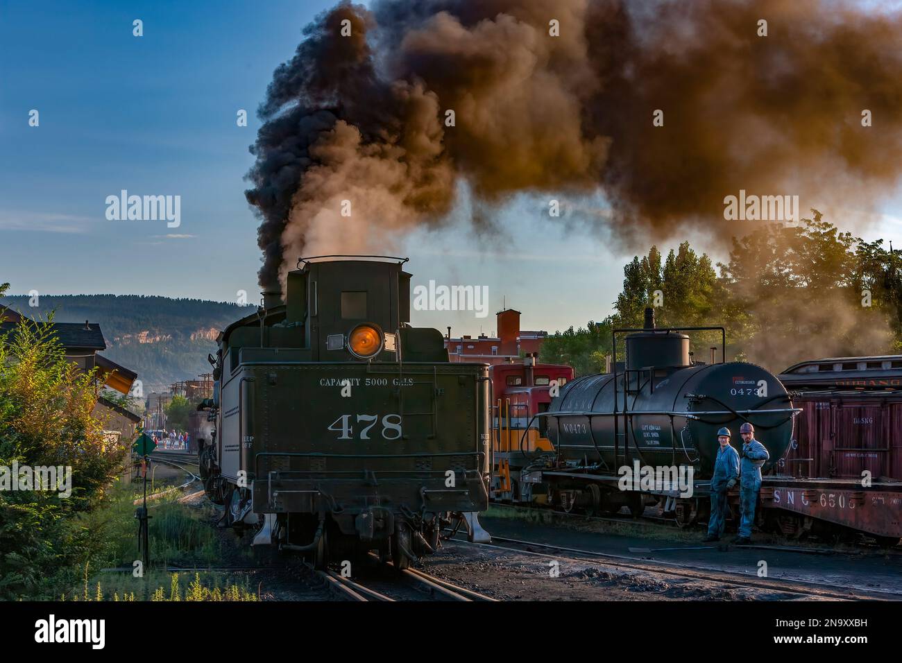 Durango-Silverton Narrow Guage Railroad Stock Photo
