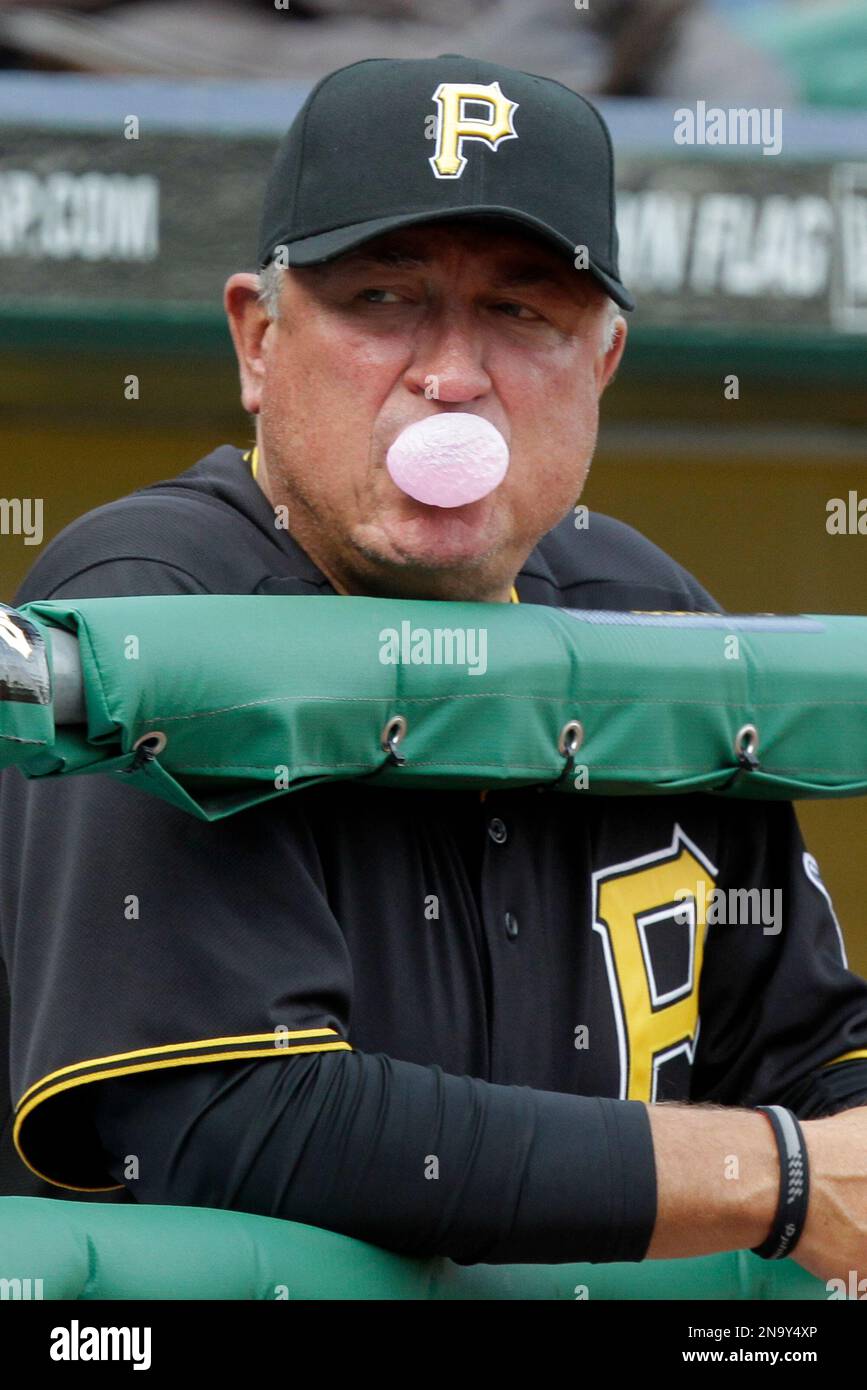 Pittsburgh Pirates manager Clint Hurdle stands on the field before his  Opening Day game against the