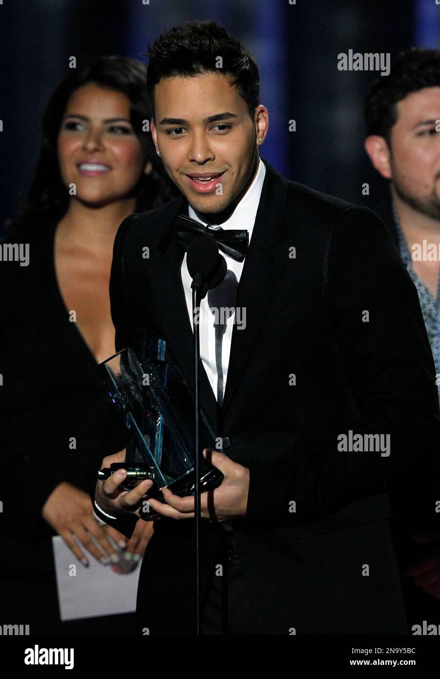 Prince Royce Speaks During The Latin Billboard Awards In Coral Gables 