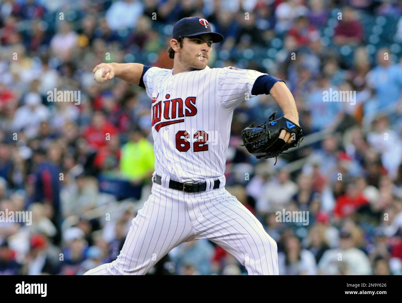 Minnesota Twins pitcher Liam Hendriks in a baseball game against the
