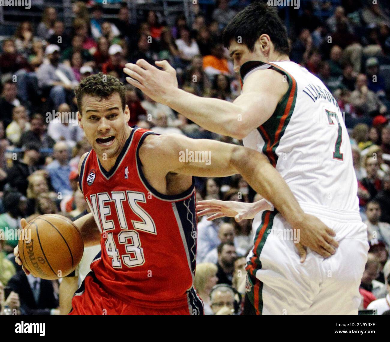Photo: New Jersey Nets Kris Humphries at Madison Square Garden in