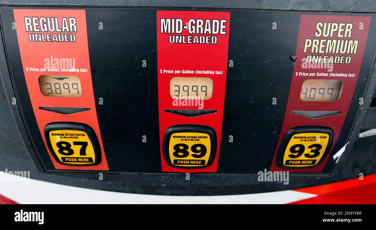 Gas prices are posted at the Citgo gas station Friday, Feb. 24, 2012 in