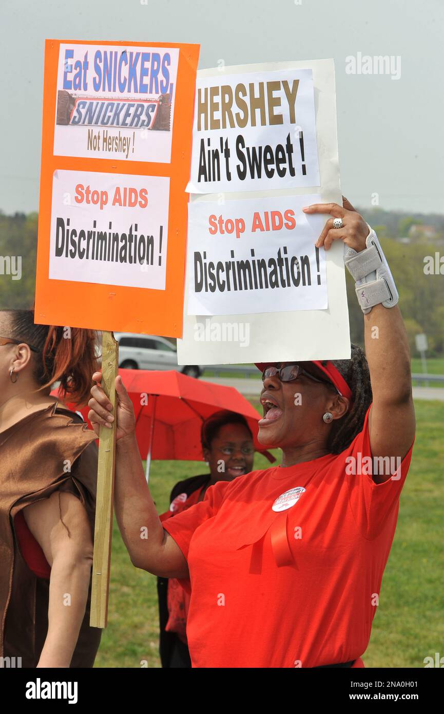 HIV activists from the AIDS Healthcare Foundation, Metropolitan City ...