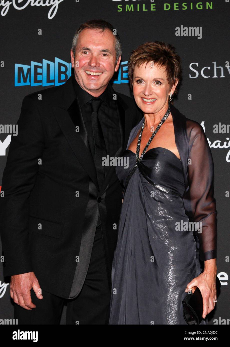 Australian television personalities Alan Fletcher and Jackie Woodburne