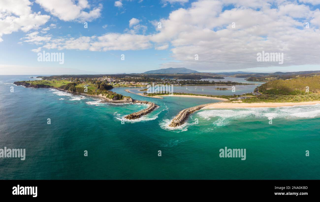 Aerial View of Narooma in Australia Stock Photo Alamy