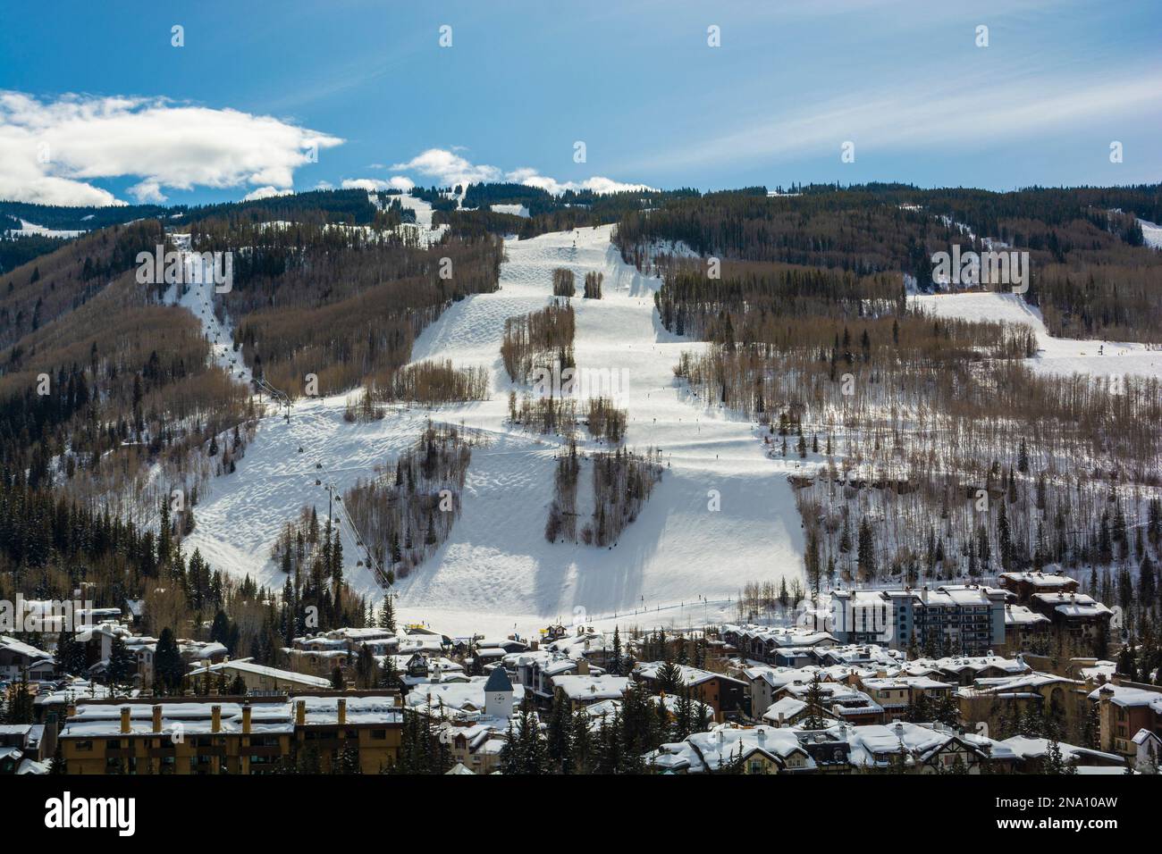 Vail Ski Resort in the Colorado Rocky Mountains Stock Photo - Alamy