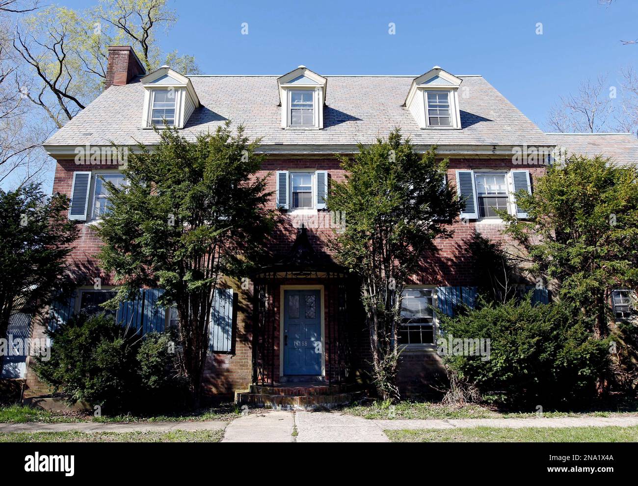 This April 4, 2012, photo shows a house that was used as a staff residence on the grounds of