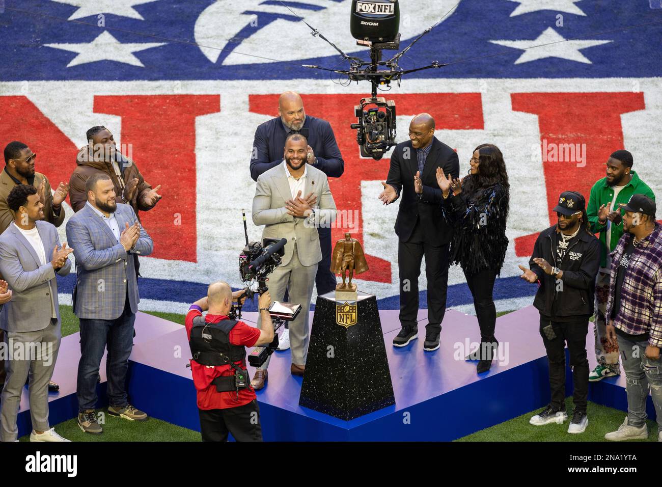 GLENDALE, AZ FEBRUARY 12 Dallas Cowbows quarterback Dak Prescott