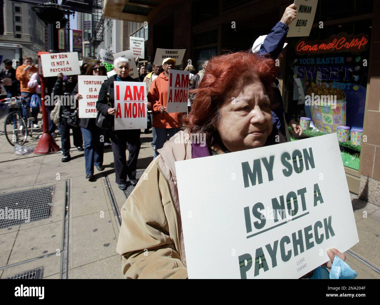 Geneva Mullins, whose son Juan Padilla has been serving eight years at