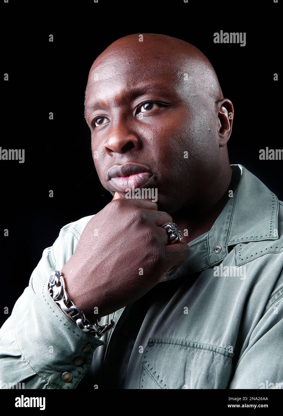 Actor Steve Harris poses for a portrait Apr. 2, 2012 in New York. (AP Photo/Carlo Allegri Stock