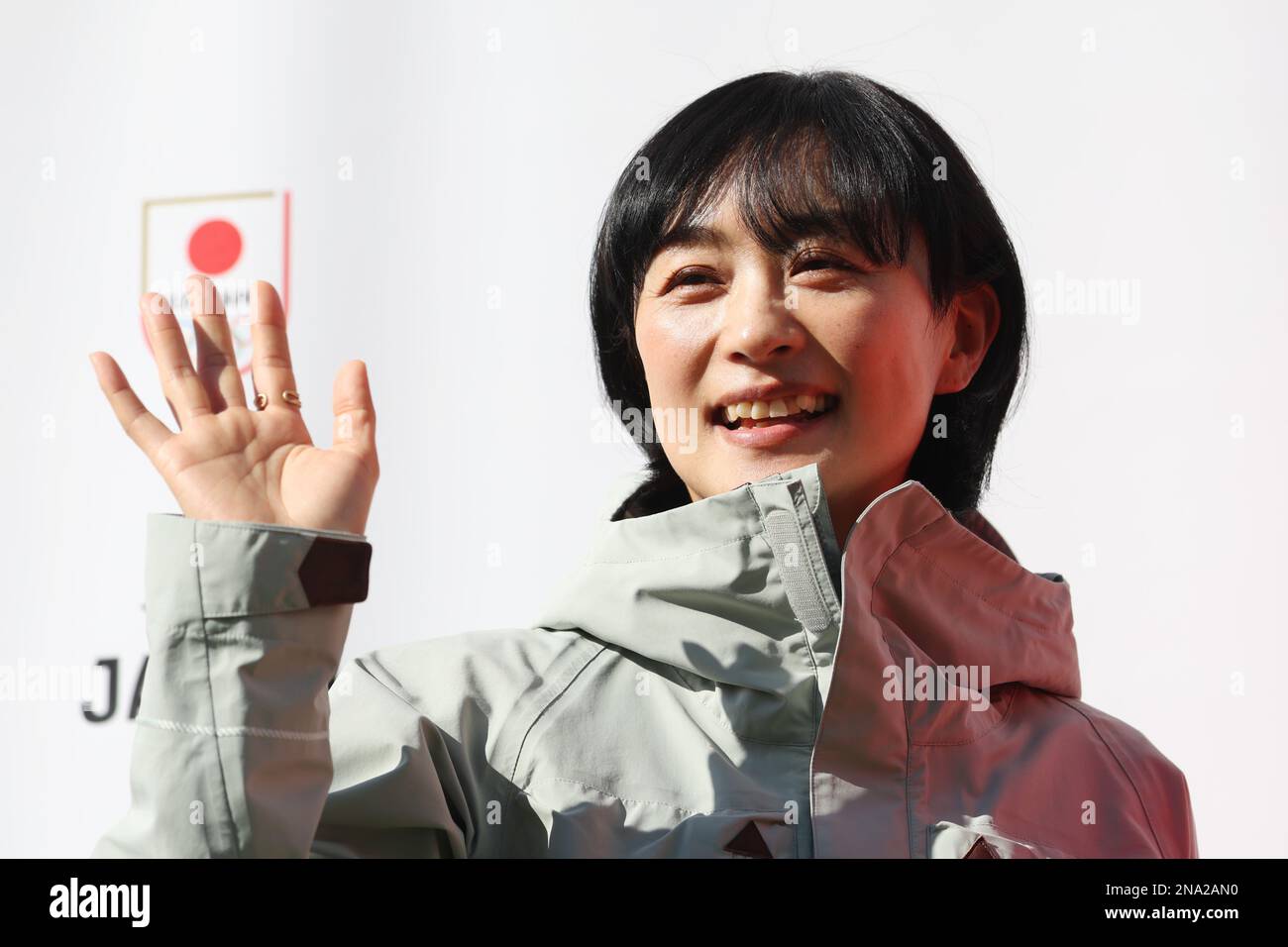 Aiko Uemura, FEBRUARY 11, 2023 : TEAM JAPAN WINTER FEST at LaLaport Toyosu, Tokyo, Japan. Credit: YUTAKA/AFLO SPORT/Alamy Live News Stock Photo