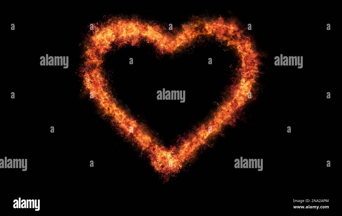 Heart shaped flame hi-res stock photography and images - Alamy