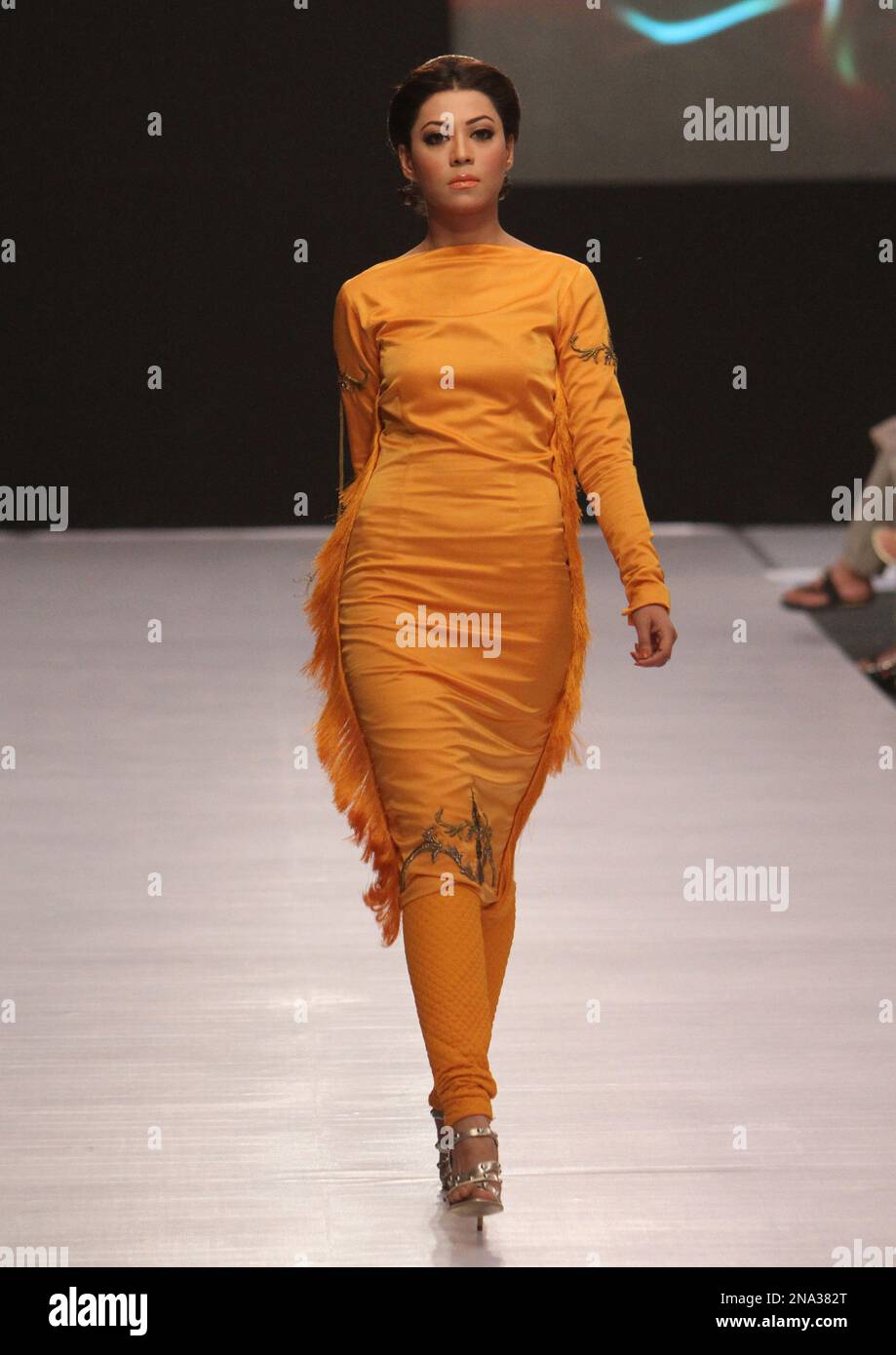 Pakistani Model Ramp A Pakistani model walks on the ramp to display new trends during a ...