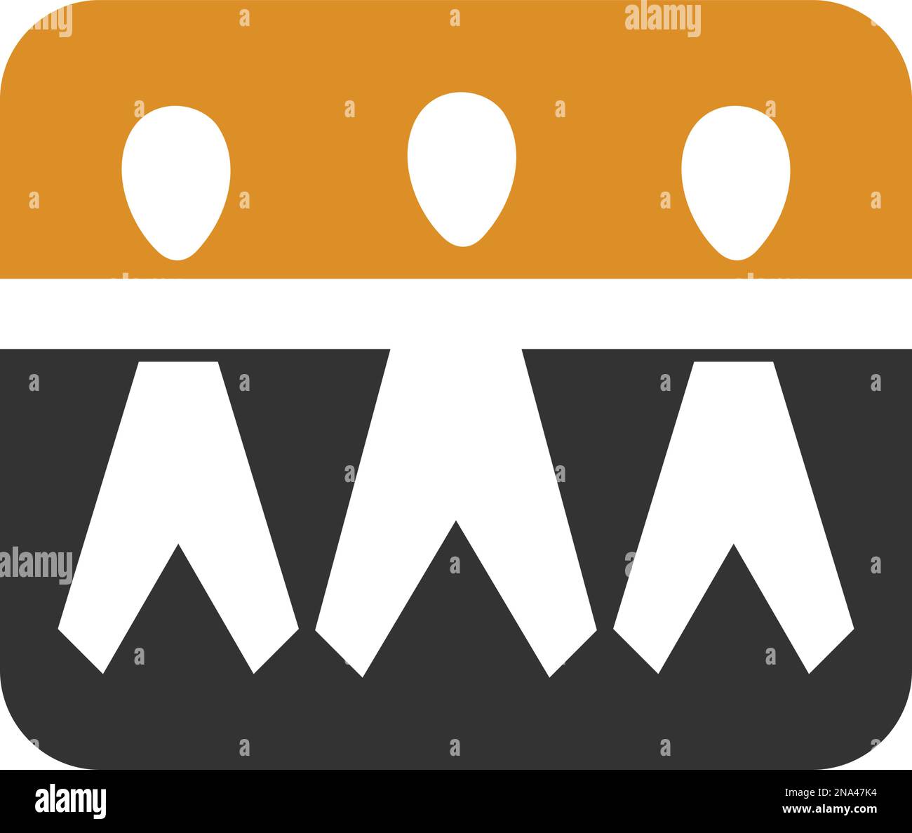 Teamwork concept logo template Icon Illustration Brand Identity ...