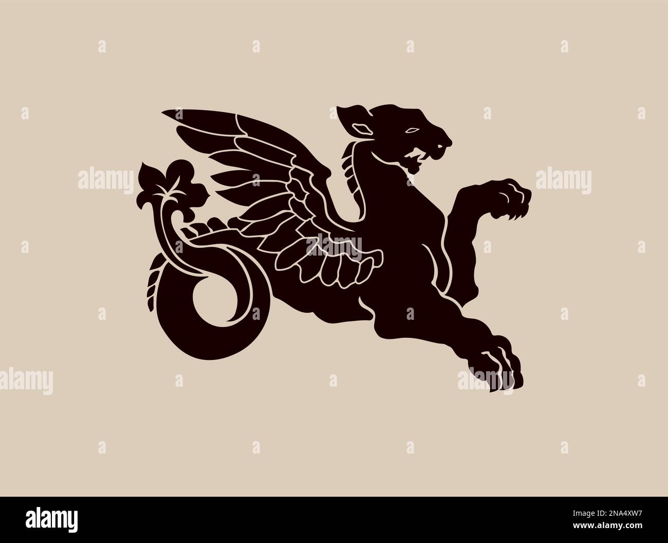 Dragon calligraphy Stock Vector Images Alamy