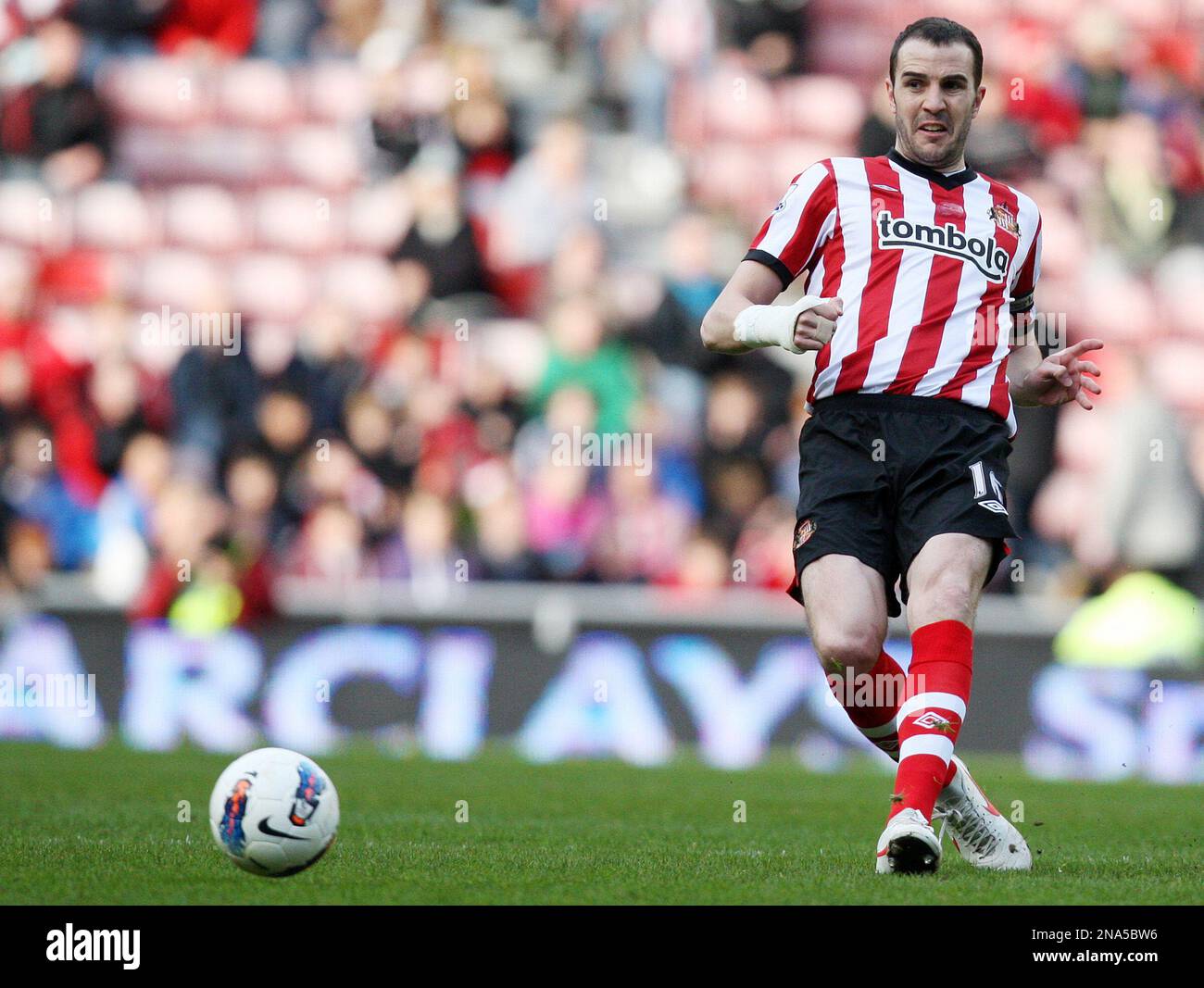 Sunderland's John O'Shea is seen during their English Premier League