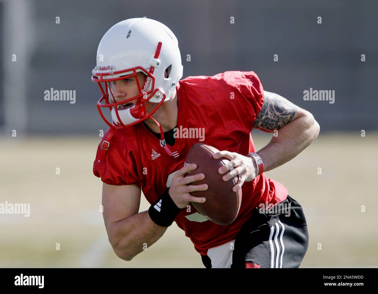 Nebraska quarterback Taylor Martinez carries the ball on the opening