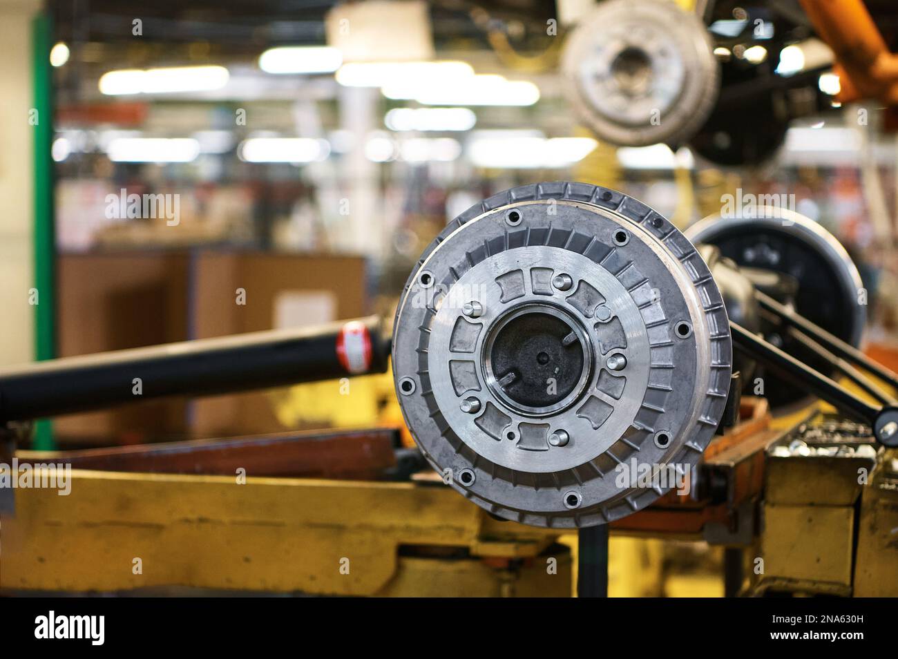 Metal brake drum of contemporary automobile in Stock Photo Alamy