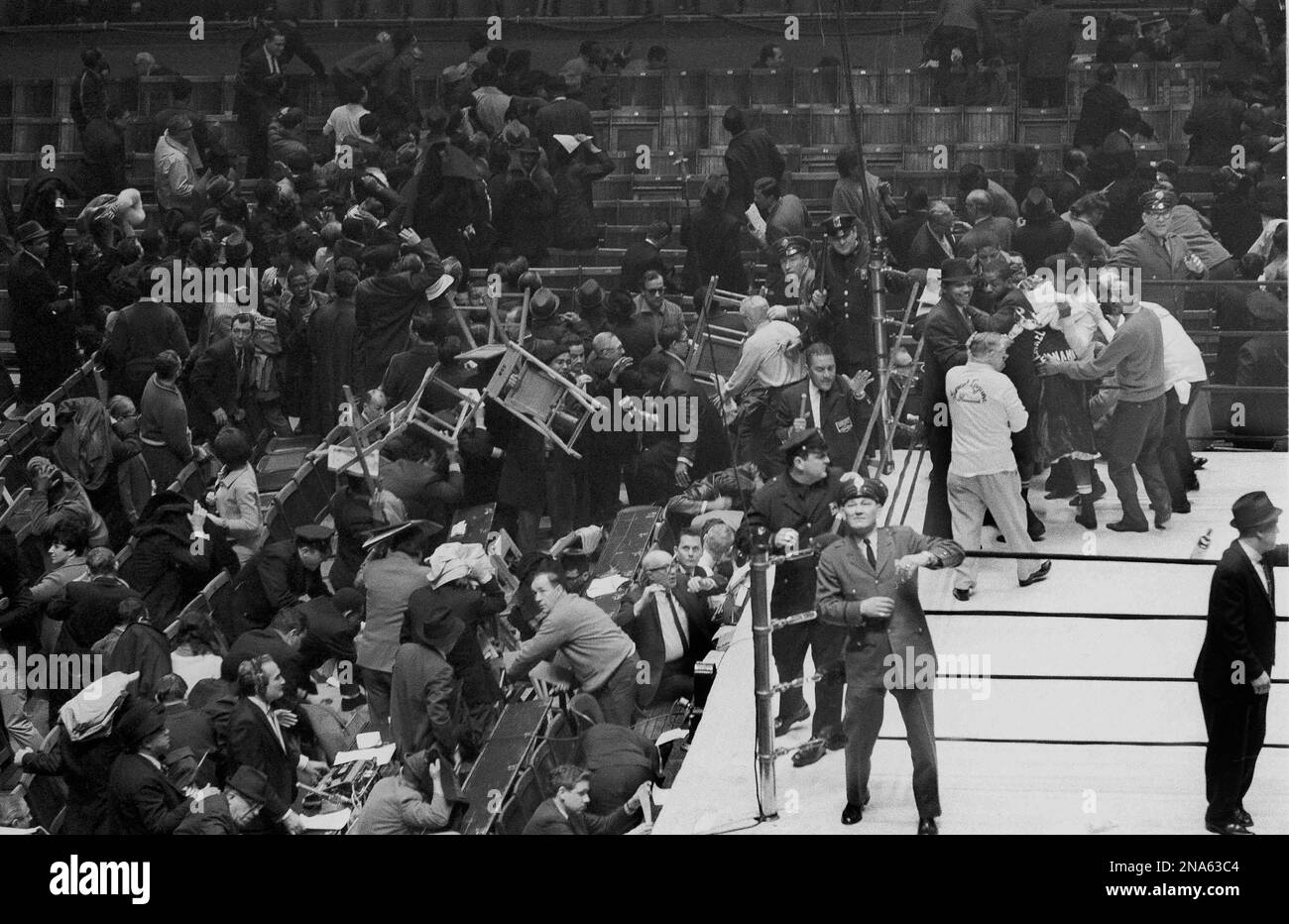 Spectators Riots This was the scene at New York's Madison Square Garden after a riot ...