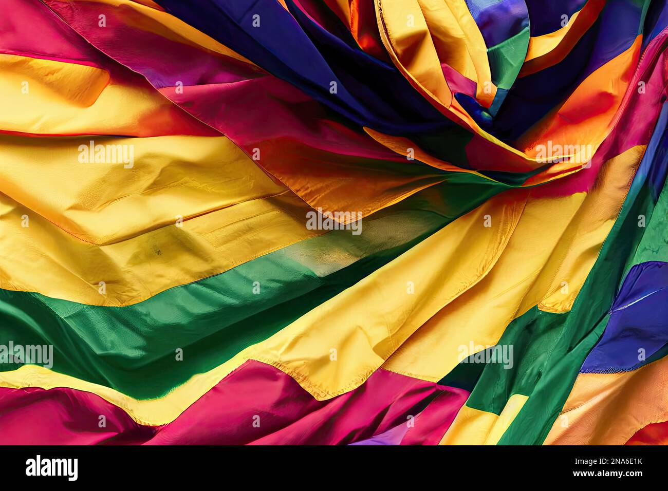 Rainbow Pride Flag, a symbol of the LGBTQ plus community and the fight