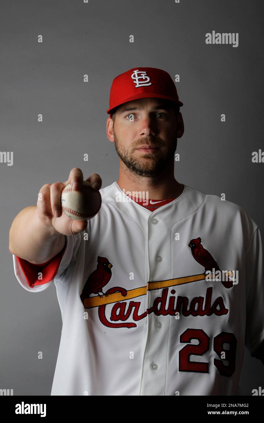 This is a 2012 photo of Chris Carpenter of the St. Louis Cardinals baseball  team. This image reflects the Cardinals active roster as of Wednesday, Feb.  29, 2012, when this image was