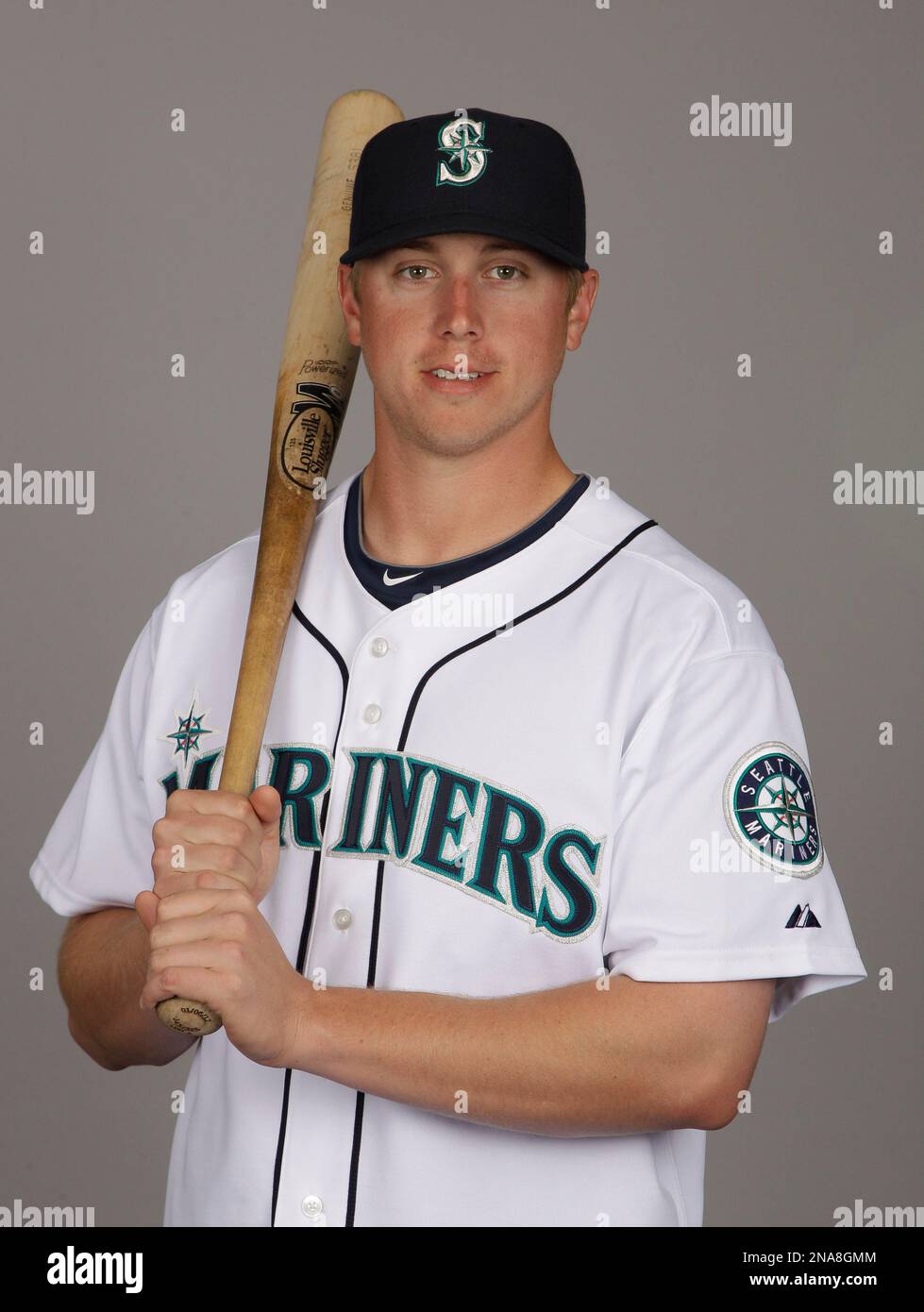This is a 2012 photo of Justin Smoak of the Seattle Mariners baseball