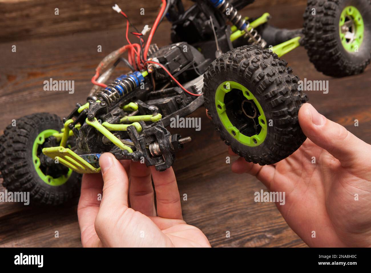 Rc car model toy repair Stock Photo Alamy