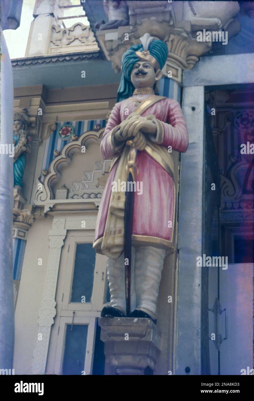 Dwarpal (Gate Keeper) at Jain Temple, Gondal, Gujrat, India Stock Photo