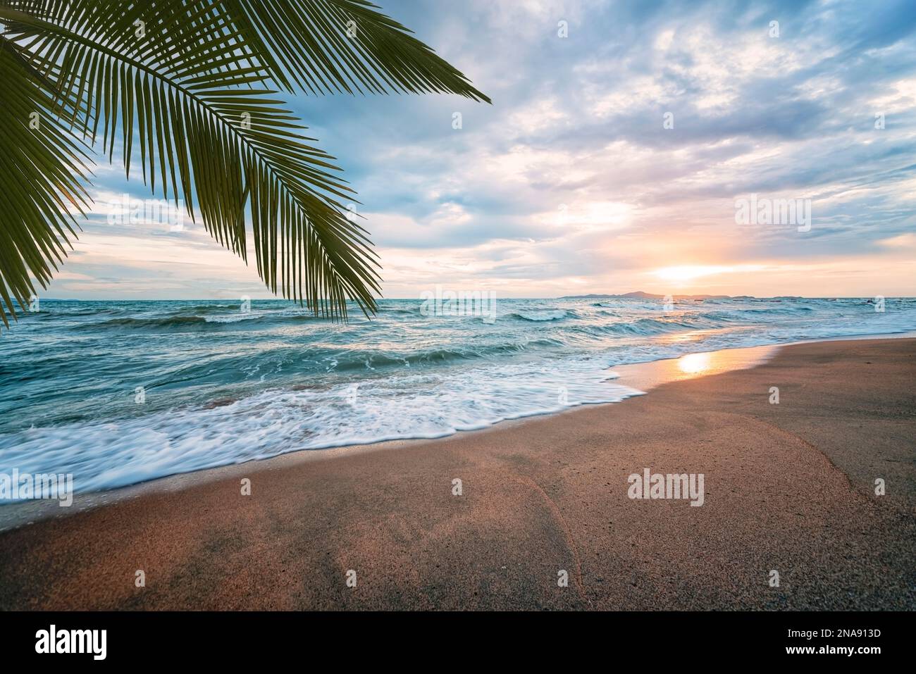 Jomtien Beach in Pattaya, Thailand Stock Photo