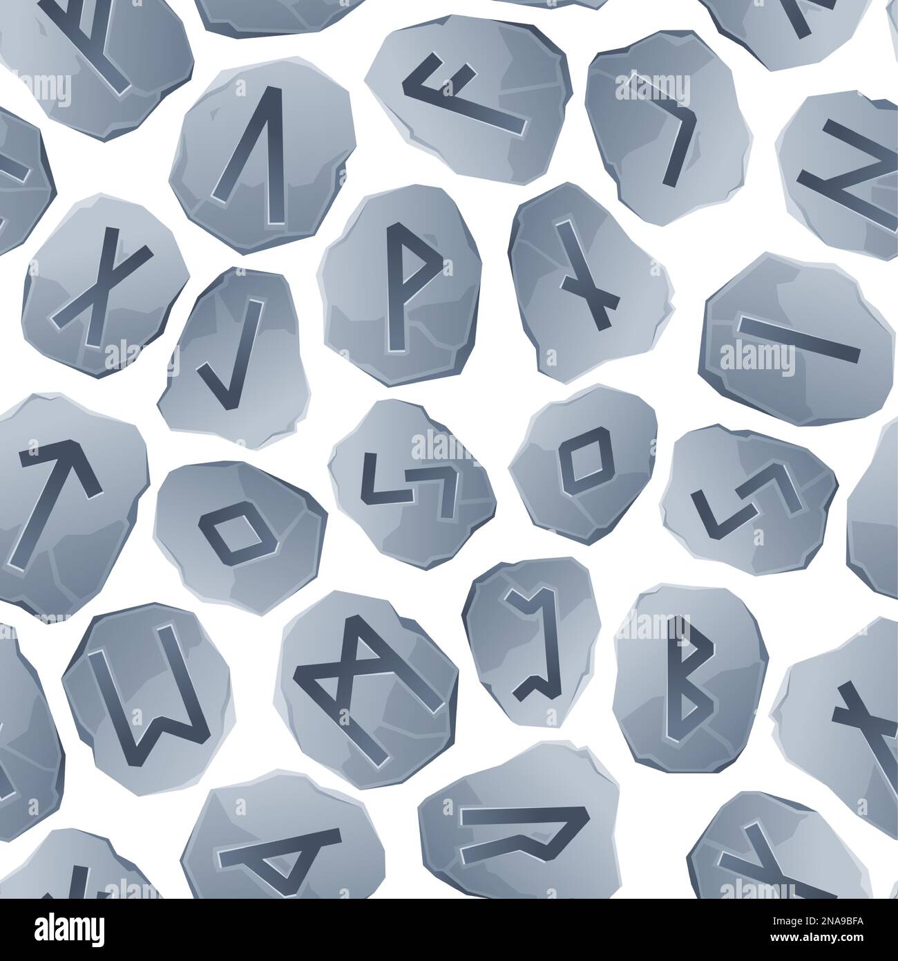 Runic pattern. Seamless print of archaic nordic celtic viking rune ...