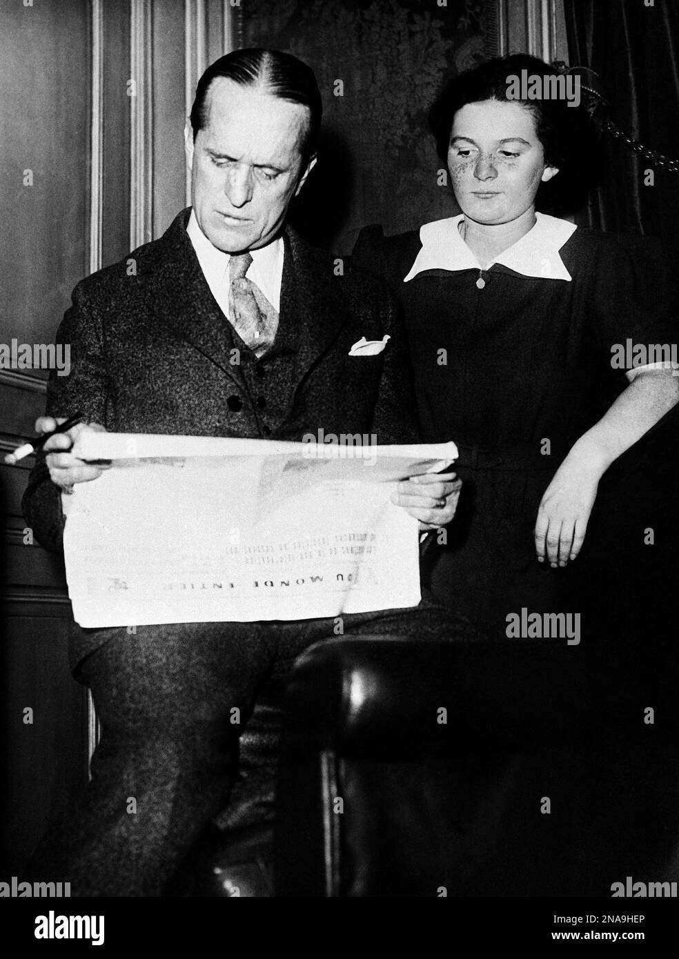 Colonel Francois de la Rocque, leader of the Fascists in France, and