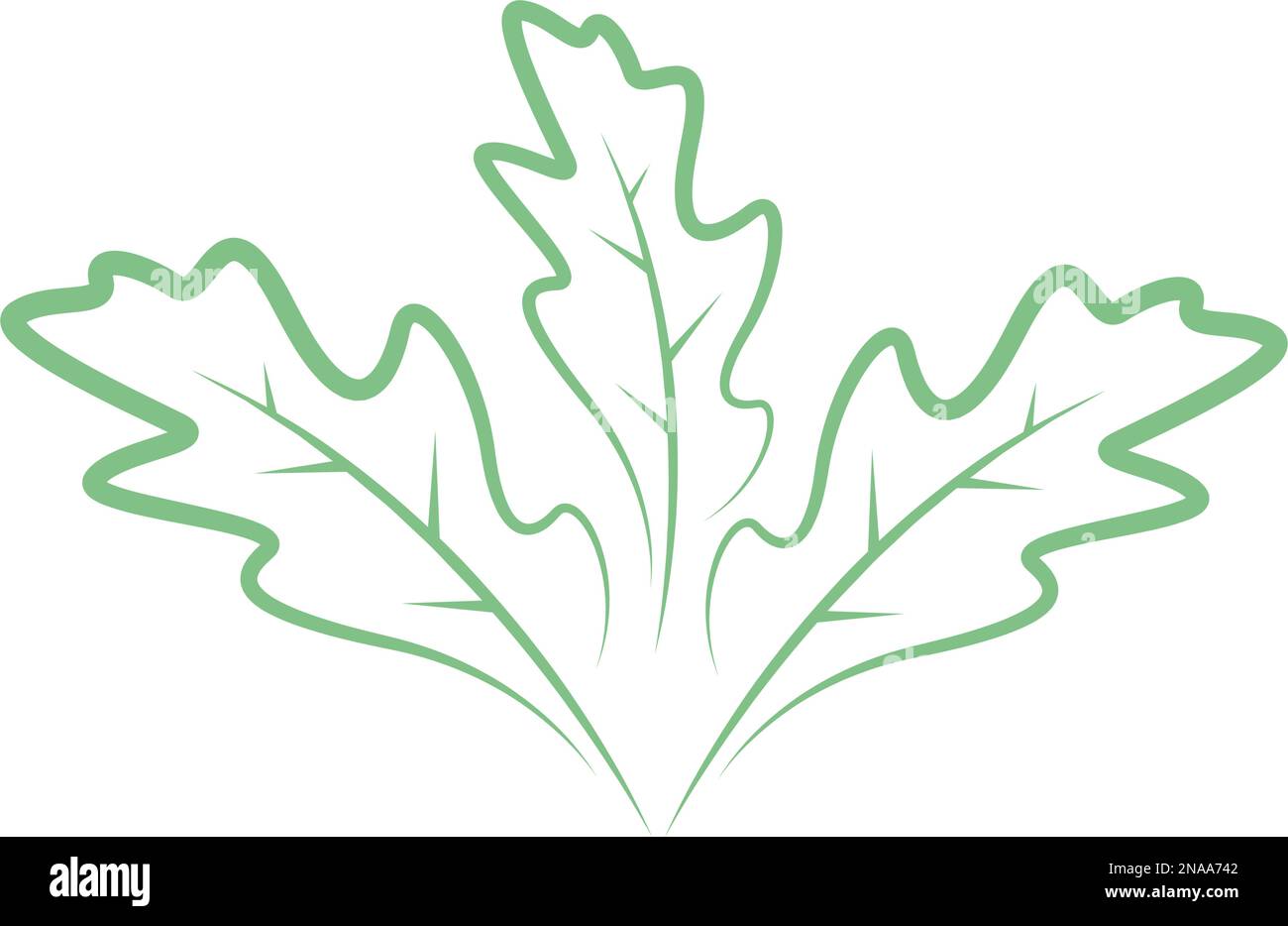 Oak logo icon design illustration Stock Vector