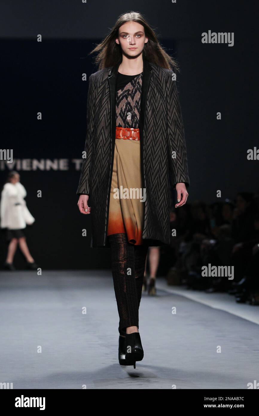 The Vivienne Tam Fall 2012 collection is modeled during a show ...