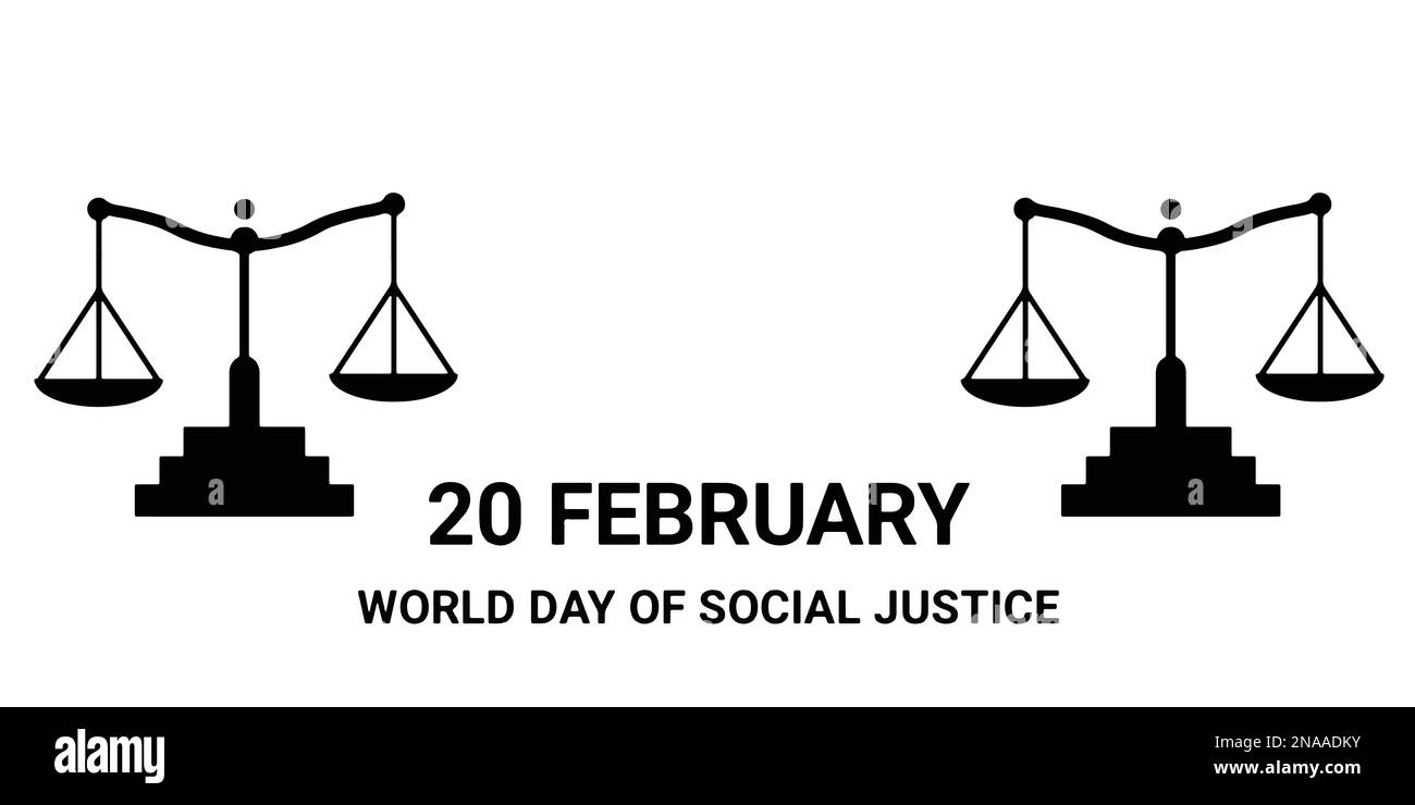 World day of social justice, 20 february, vector illustration design
