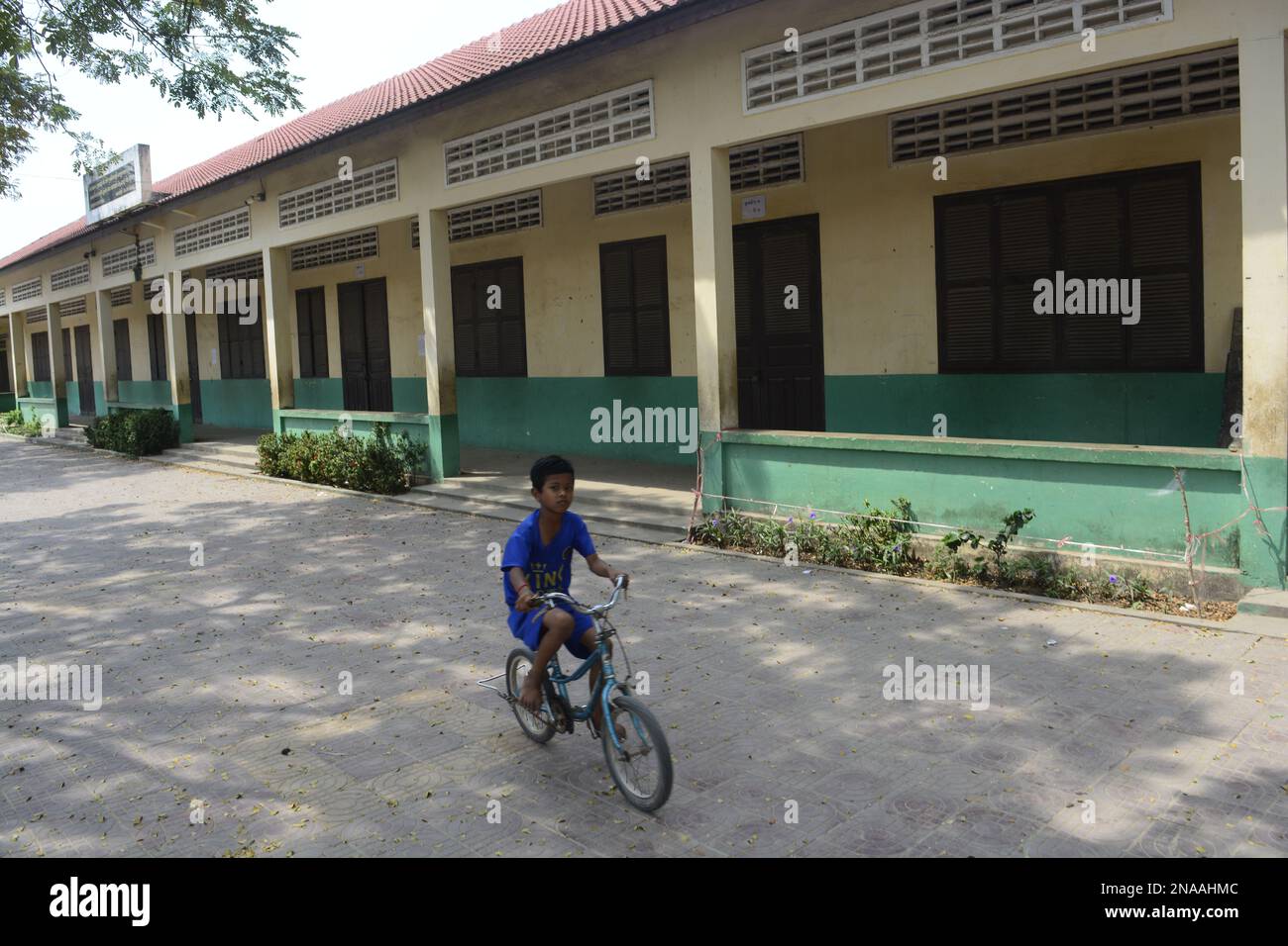 Children playing in the Cambodian school ground in Phnom Penh, Cambodia ...