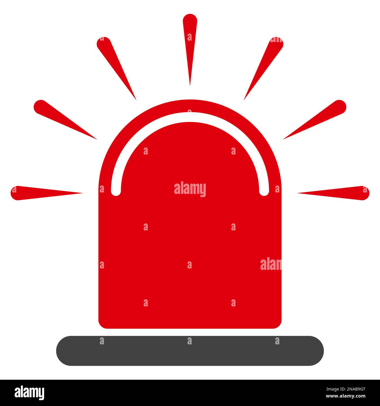 Icon alert alarm, emergency siren light, warn medical attention lamp