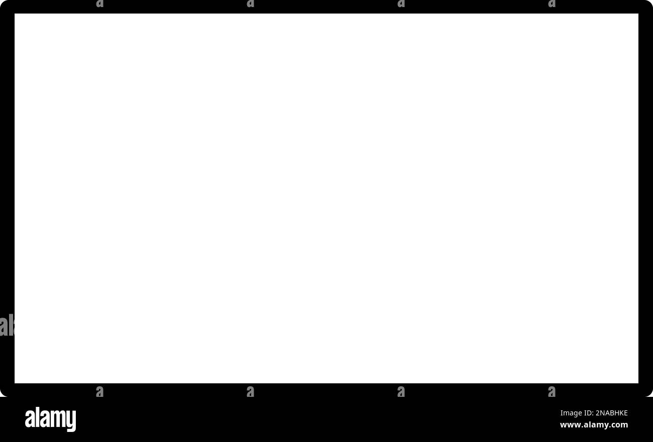Blank modern tv screen template Stock Vector Image & Art - Alamy