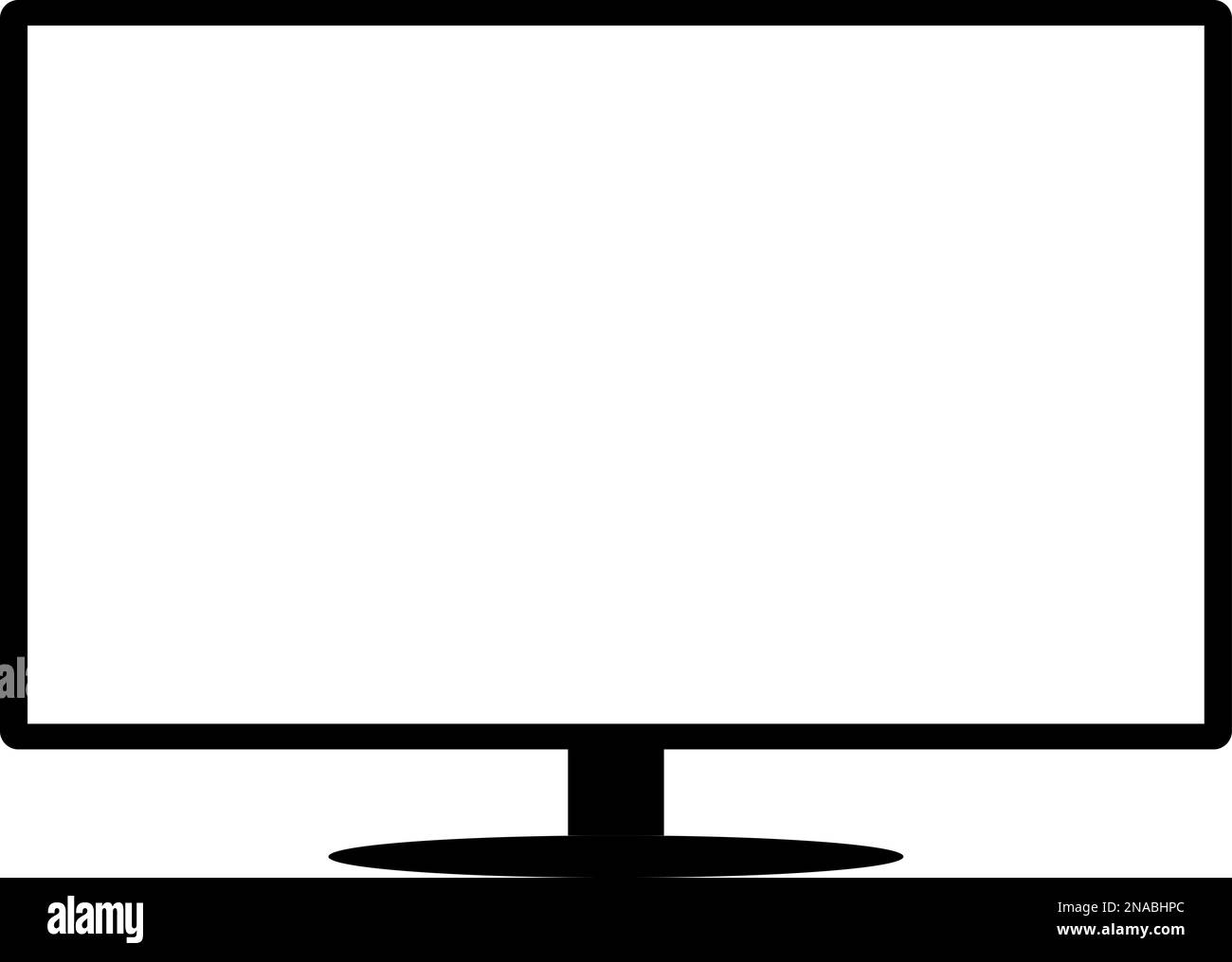 Blank modern tv screen template Stock Vector Image & Art Alamy